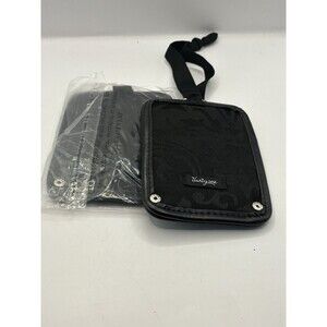 Lot of 2 Thirty One 31 Luggage Tags Black Parisian Jacquard